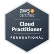 AWS Certified Cloud Practitioner badge